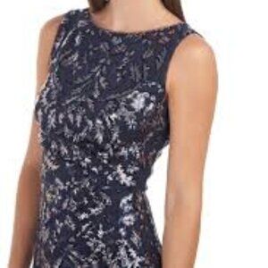 JS Collections Women's Annie Draped Tea Length Dress